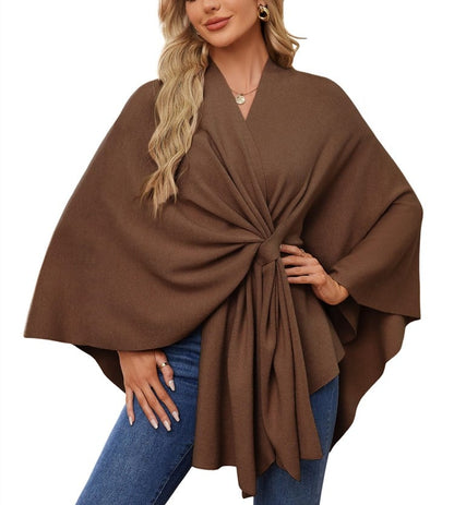 Châle Poncho Doux et Élégant pour Couches Confortables et Chics