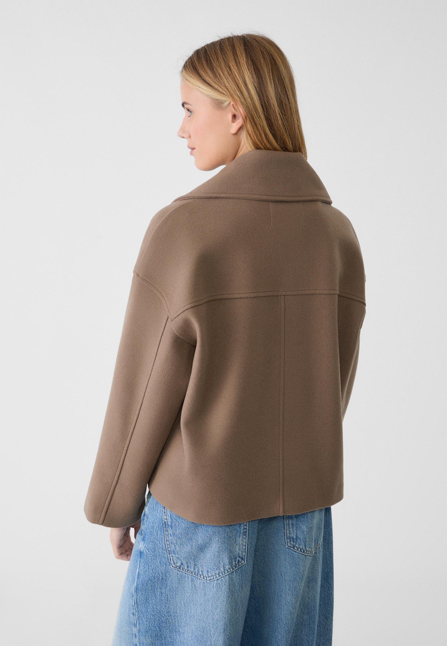 Manteau court classique intemporel pour femmes