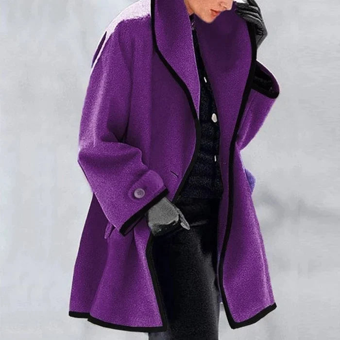 Manteau classique en mélange de laine pour l'automne et l'hiver
