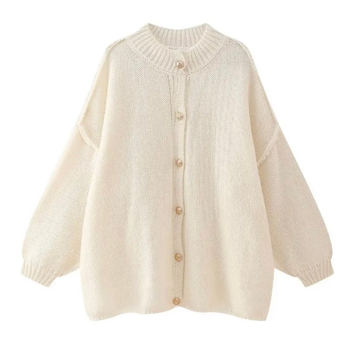 Cardigan en maille oversize confortable