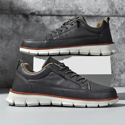 Baskets En Cuir À Lacets Tendance Pour Homme