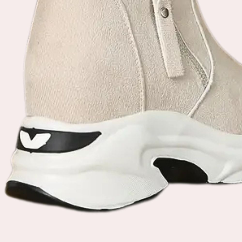 Bottes Hautes en Daim Doublées de Fourrure pour Femmes