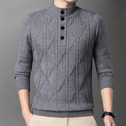 Pull en Tricot à Col Rond Elégant pour Homme