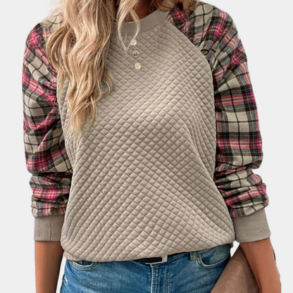 Pull Femme Rembourré Col Rond Luxe