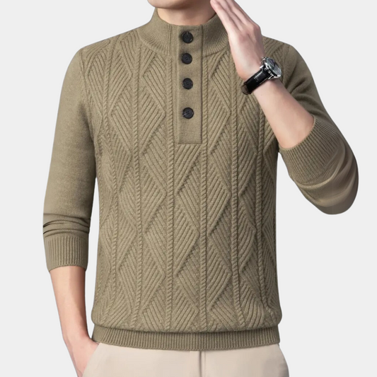 Pull en Tricot à Col Rond Elégant pour Homme