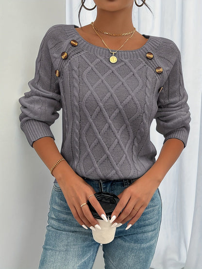 Pull en tricot doux unique et branché pour femmes