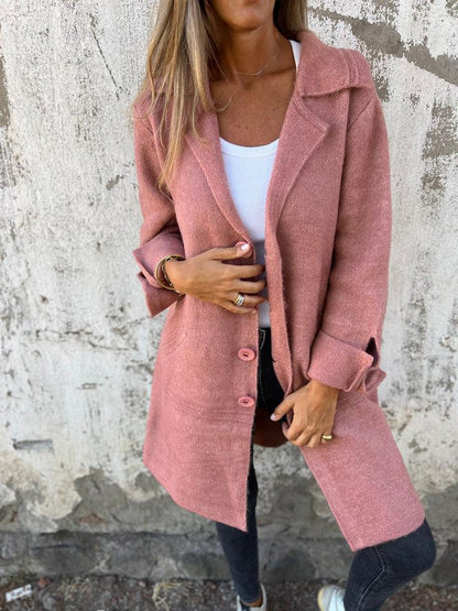 Manteau Long en Coton Stylé pour Femmes