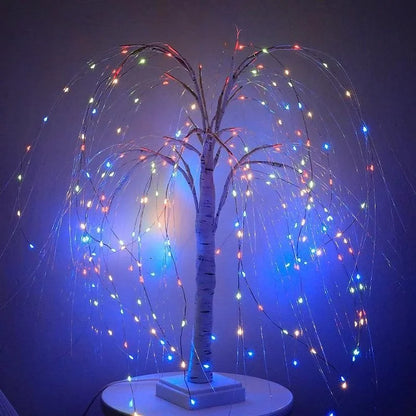 Lumière LED d'ambiance de vacances d'arbre enchanteur