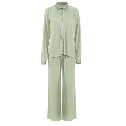 Ensemble Chemise Longue et Pantalon Stylé Pour Femme