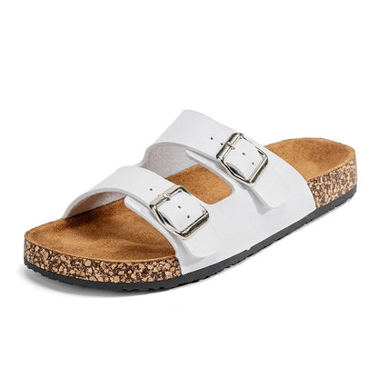 Mules en Cuir à Double Bride Élégantes pour Homme