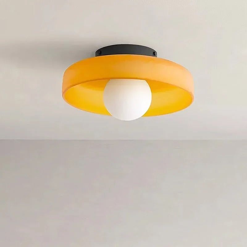 Lampe de Plafond en Verre Simple Éclairage Stylé