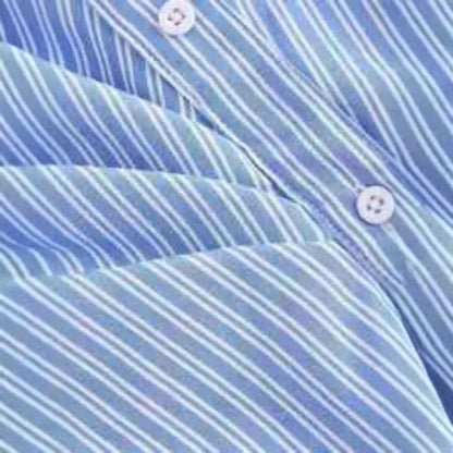 Chemise à manches longues rayée