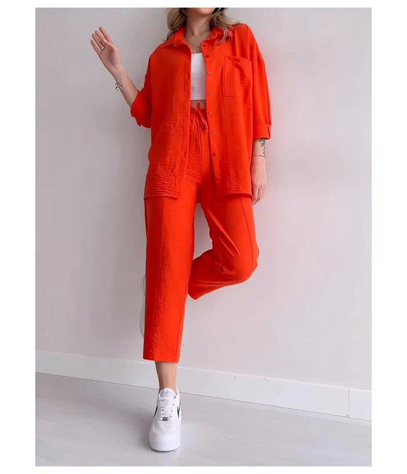 Ensemble Décontracté Élégant D’Été Pour Femmes