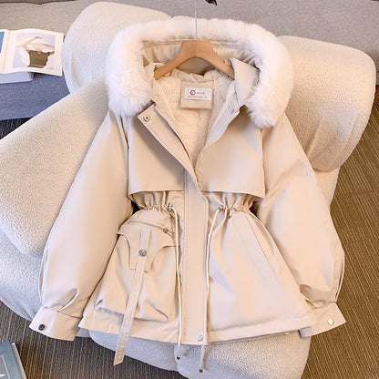 Manteau d'Hiver Chaud Luxueux Élégant Femme