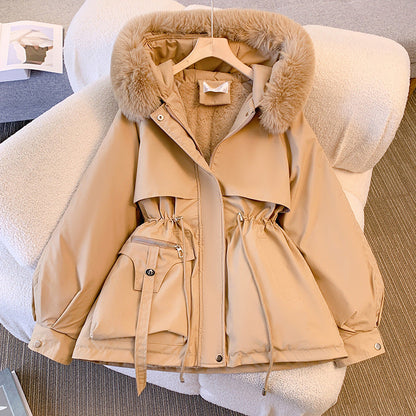 Manteau d'Hiver Chaud Luxueux Élégant Femme