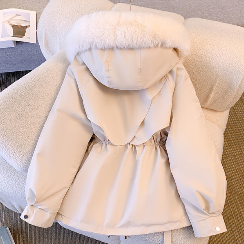 Manteau d'Hiver Chaud Luxueux Élégant Femme