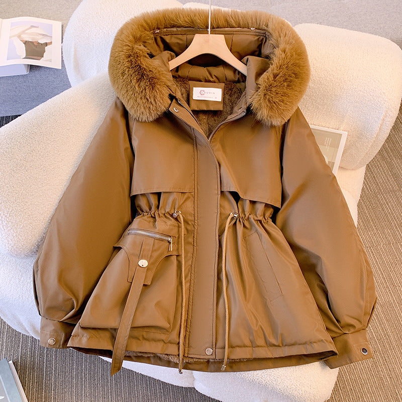 Manteau d'Hiver Chaud Luxueux Élégant Femme