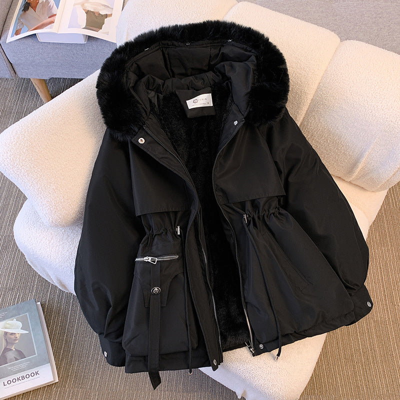 Manteau d'Hiver Chaud Luxueux Élégant Femme