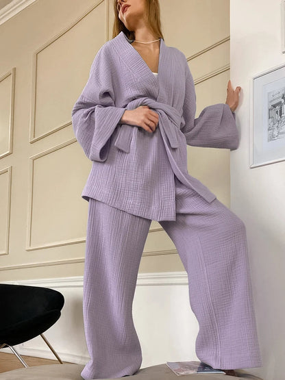 Ensemble Élégant Confort Kimono pour Femme