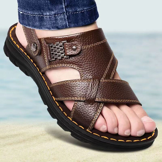 Sandales en Cuir pour Hommes Confort Stylé