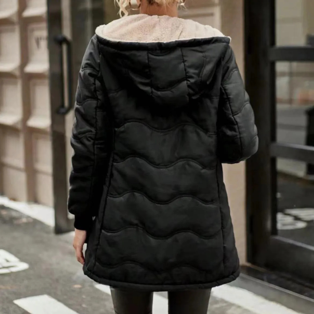 Manteau D’hiver Matelassé Élégant Pour Femme