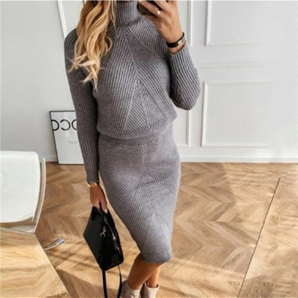 Robe pull en tricot Femmes Confortable sans effort