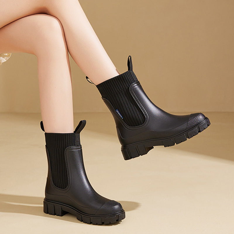 Bottes Épaisses Étanches Stylées et Robustes Femme