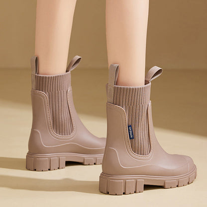 Bottes Épaisses Étanches Stylées et Robustes Femme