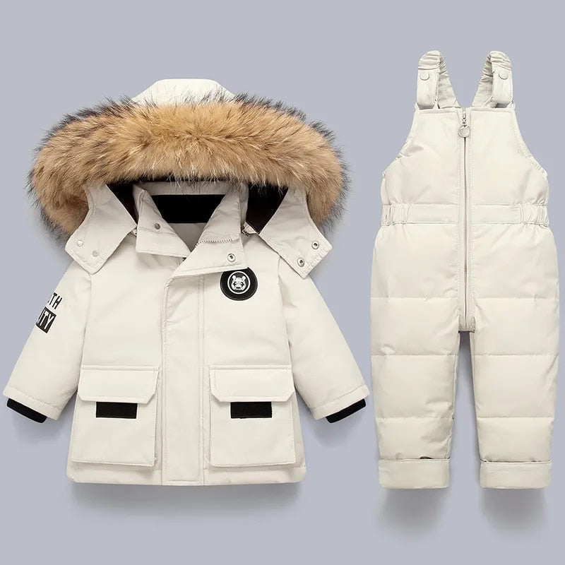 Ensemble Manteau et Combinaison Confortable Enfants