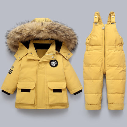 Ensemble Manteau et Combinaison Confortable Enfants