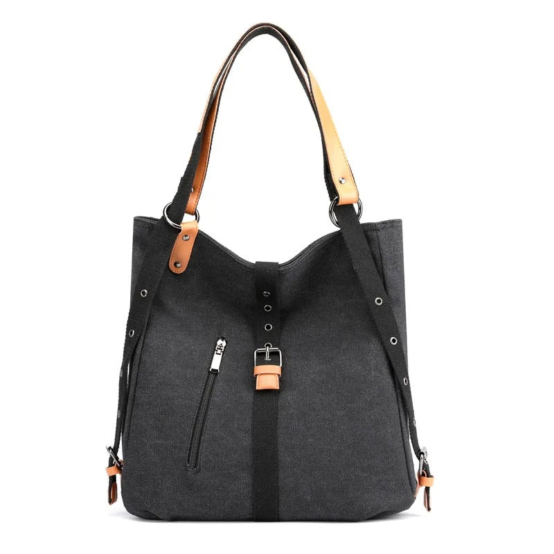 Sac à Dos Convertible Élégant Suédé Cuir pour Femme