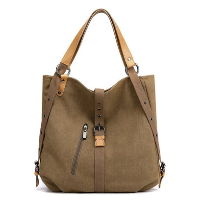 Sac à Dos Convertible Élégant Suédé Cuir pour Femme