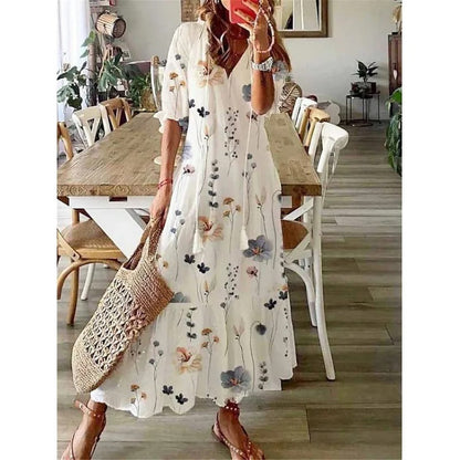 Robe Maxi Vintage Bohémienne pour Femmes