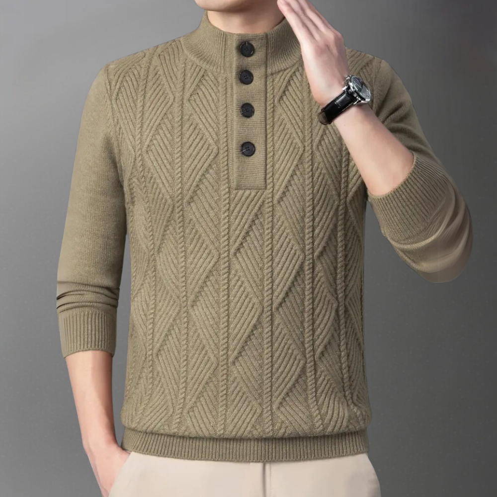 Pull en Tricot à Col Rond Elégant pour Homme